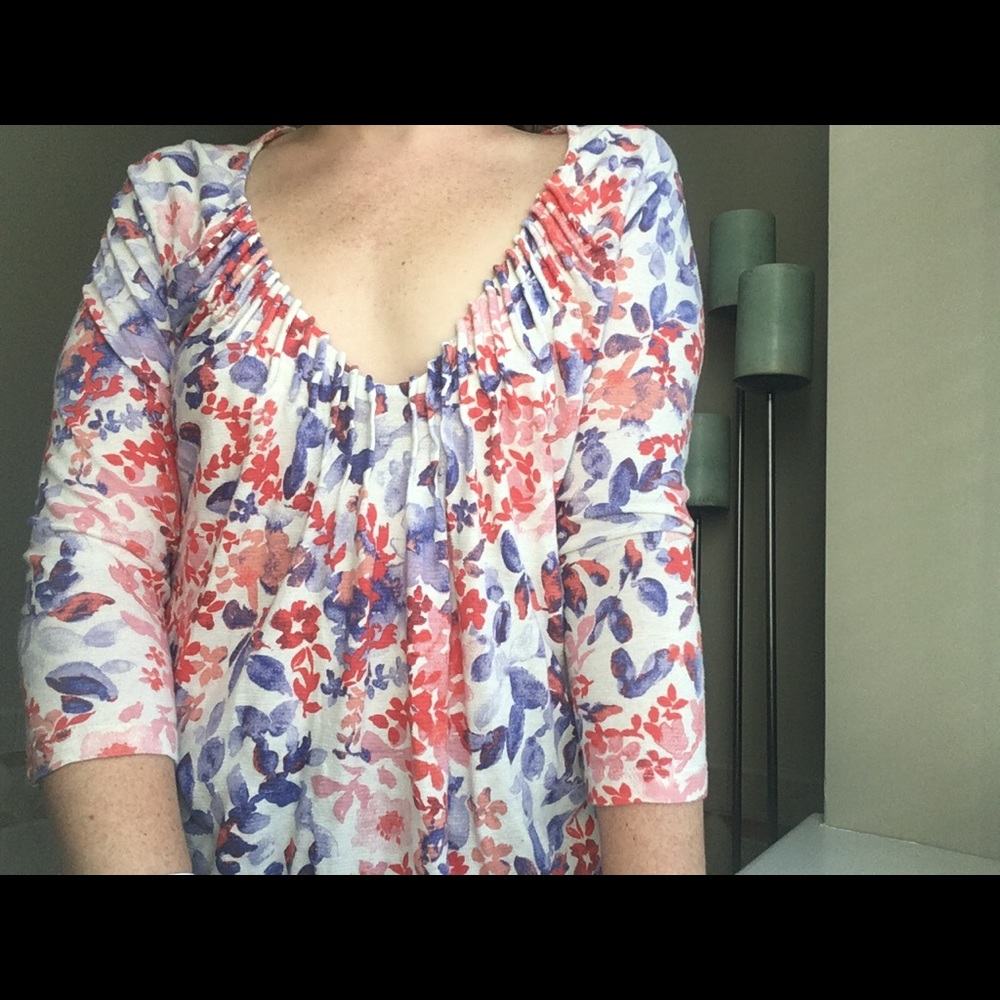 Floral, Long Sleeved Lucky Brand Top
